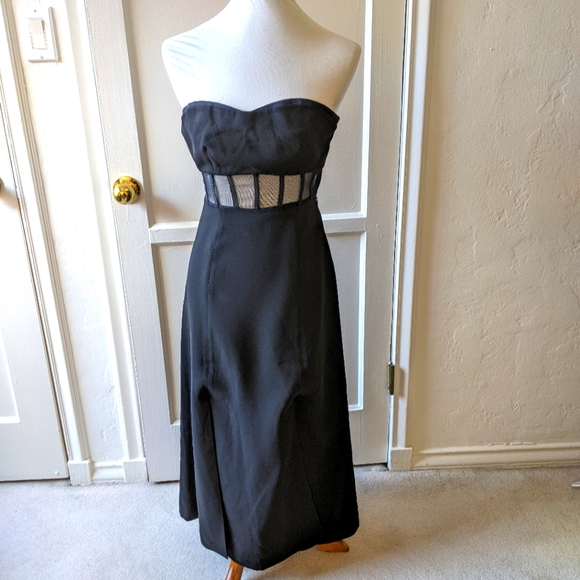 Cinq A Sept black strapless Honora dress NWT size 0 - Picture 1 of 6
